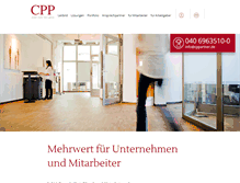 Tablet Screenshot of cppartner.de
